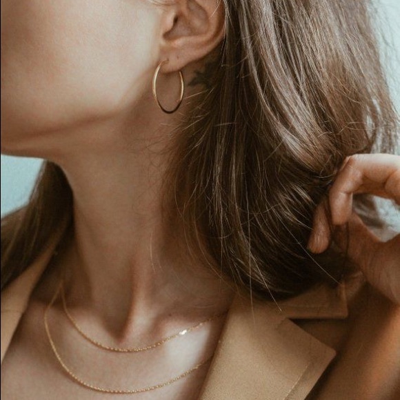 💙 Gold Earrings Sterling Silver Posts - Picture 10 of 12